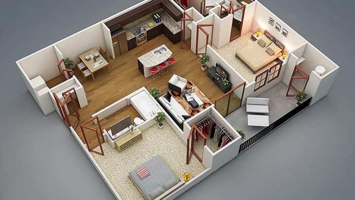 Những thiết kế giúp căn hộ 70m2 trông rộng rãi và sang trọng hơn