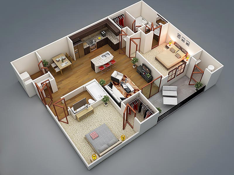 Những thiết kế giúp căn hộ 70m2 trông rộng rãi và sang trọng hơn